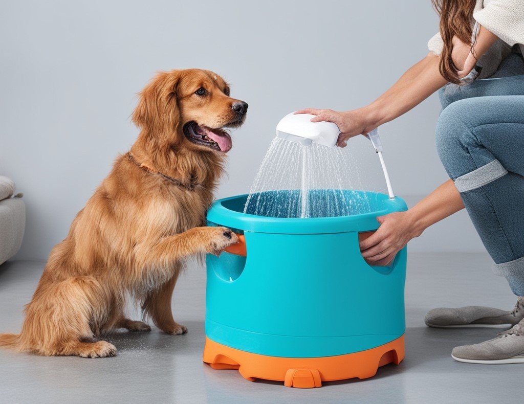 portable dog washer